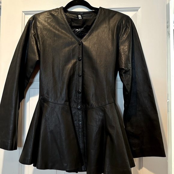 Yvonne Lefleur Jackets & Blazers - Vintage 100%Leather Jacket Yvonne Lefluer New Orleans Size 6